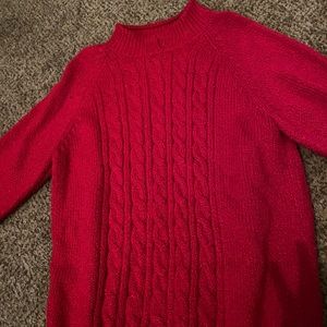 Big red sweater
